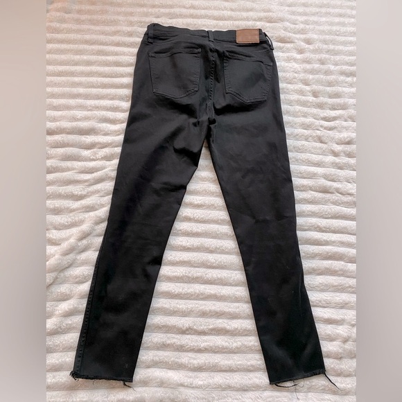 Madewell Women's Raw Hem Black Skinny Jeans - Picture 8 of 8